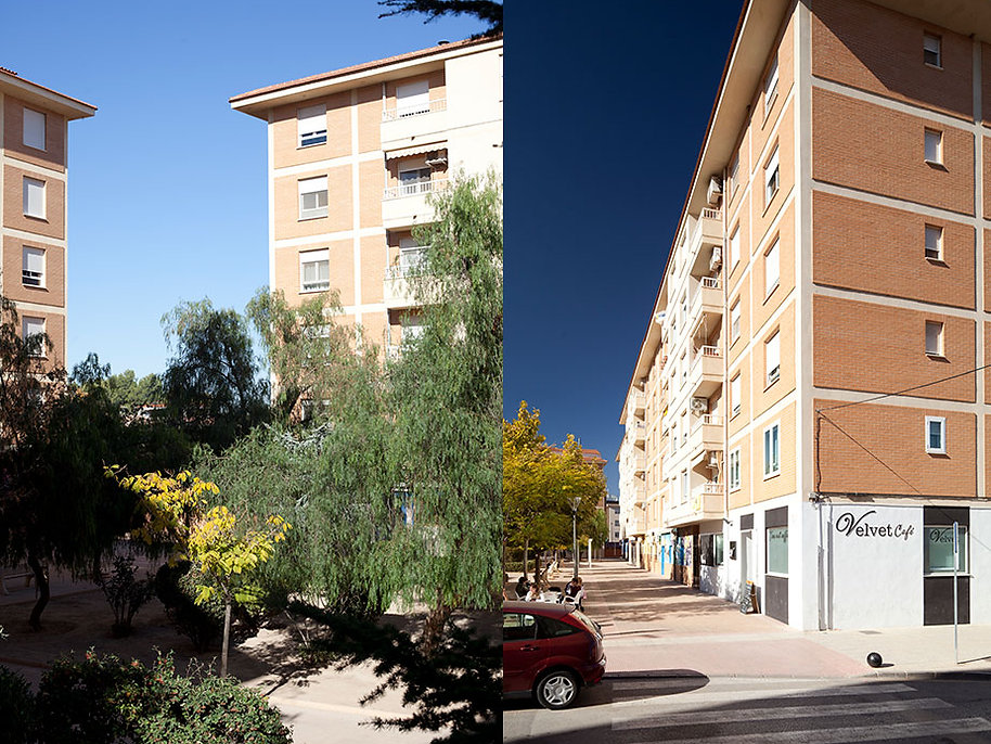 Diseño de ladrillo en fachada de proyecto residencial